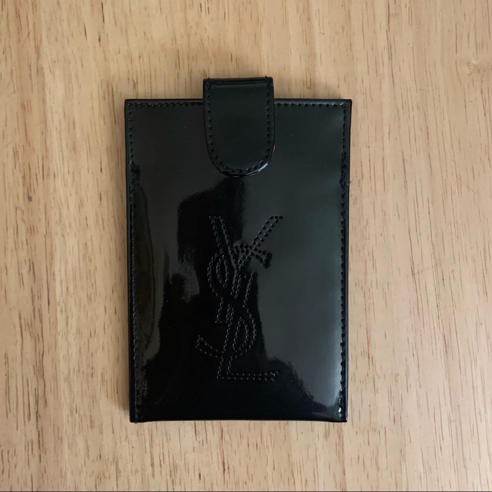 Yves Saint Laurent Black Patent Leather Card & Key Holder Quite Luxury Rare